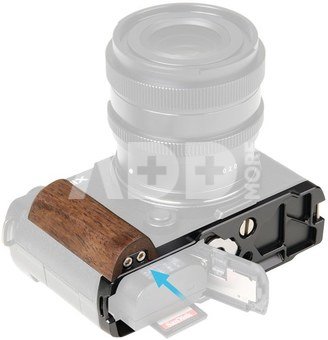 SmallRig 5945 L-Shaped Mount Plate with Wooden Handle for Panasonic S9