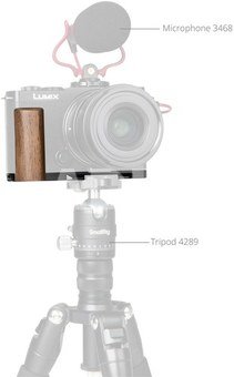 SmallRig 5945 L-Shaped Mount Plate with Wooden Handle for Panasonic S9