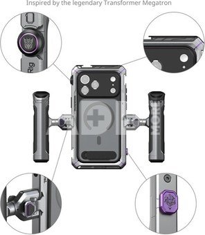 SmallRig 5585 Megatron Edition Mobile Dual Handheld Kit for iPhone 17 Pro