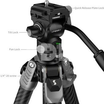 SmallRig 5477 Portable Video Carbon Fiber Tripod AP255Pro
