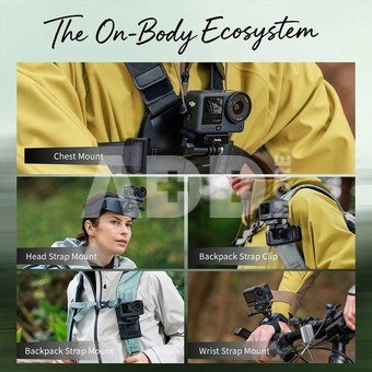SmallRig 5720 Quick Release Chest Strap Mount for Action Cameras
