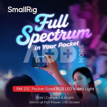 SmallRig 5357 RM 25C mini LED Video Light Black