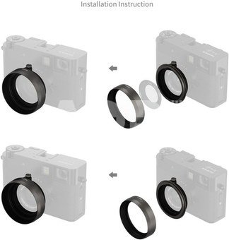 SmallRig 5709 Shading Hood for FUJIFILM X half Charcoal Silver