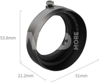 SmallRig 5709 Shading Hood for FUJIFILM X half Charcoal Silver
