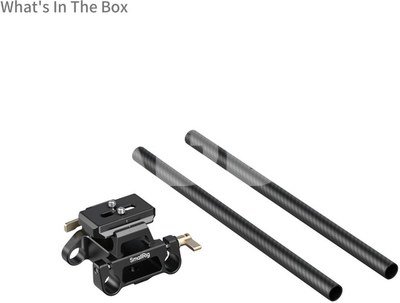 SmallRig 6761 Arca-Type Mount Plate with 15mm Dual Rod Clamp