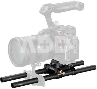 SmallRig 6761 Arca-Type Mount Plate with 15mm Dual Rod Clamp