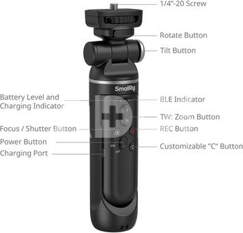 SmallRig 4551 Wireless Shooting Grip SR-RG2