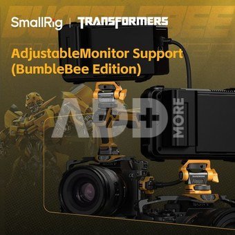 SmallRig Swivel and Tilt Adjustable Monitor Support with Cold Shoe（BumbleBee Edition）5519