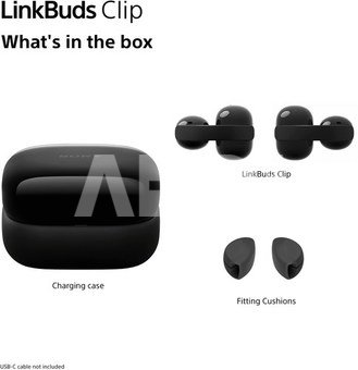 Sony LinkBuds WF-LC900 Clip Open-Ear Headphones, Greige | Sony