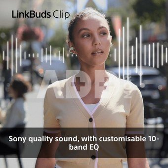 Sony LinkBuds WF-LC900 Clip Open-Ear Headphones, Greige | Sony