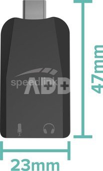 Speedlink soundcard Vigo USB-C (SL-880501-BK)