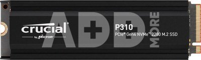 Crucial P310 Gen4 2280 1TB NVMe PCIe M.2 SSD mit heatsink