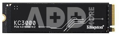 SSD|KINGSTON|KC3000|2TB|M.2|NVMe|3D TLC|Write speed 7000 MBytes/sec|Read speed 7000 MBytes/sec|MTBF 1800000 hours|SKC3000D/2048G