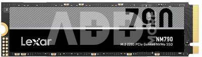 SSD|LEXAR|NM790|8TB|M.2|PCIe Gen4|NVMe|Write speed 6500 MBytes/sec|Read speed 7400 MBytes/sec|2.45mm|TBW 1500 TB|MTBF 1500000 hours|LNM790X008T-RNNNG