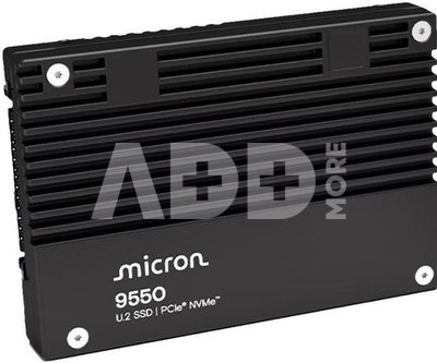 SSD|MICRON|SSD series 9550 MAX|12.8TB|NVMe|NAND flash technology 3D TLC|Write speed 10000 MBytes/sec|Read speed 14000 MBytes/sec|Form Factor U.2|TBW 70080 TB|MTFDLAL12T8THB-1BK1DABYYR