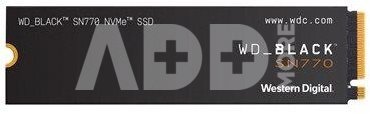SSD|WESTERN DIGITAL|Black|250GB|M.2|PCIe Gen4|NVMe|Write speed 2000 MBytes/sec|Read speed 4000 MBytes/sec|WDS250G3X0E