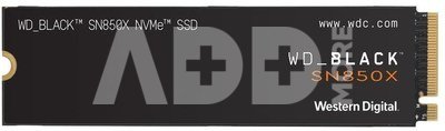 SSD|WESTERN DIGITAL|Black SN850X|2TB|M.2|PCIE|NVMe|Write speed 6600 MBytes/sec|Read speed 7300 MBytes/sec|2.38mm|TBW 1200 TB|WDS200T2X0E