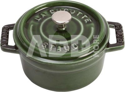 Staub Mini Cocotte 10cm round basil green, cast iron