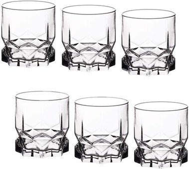 Stiklinių komplektas 6 vnt 325 ml skaidrios DIAMOND Ambition 64682