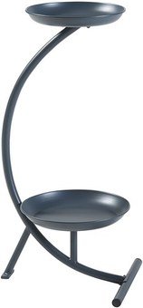 Stovas gėlėms metalinis 61,5x30x25 cm juoda sp. Aalten PXFF-0151 84315606