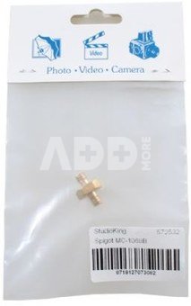 StudioKing Spigot Adapter MC-1060B 1/4" Male 1/4" Male