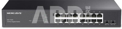 Switch|MERCUSYS|MS116GS|16x10Base-T / 100Base-TX / 1000Base-T|MS116GS