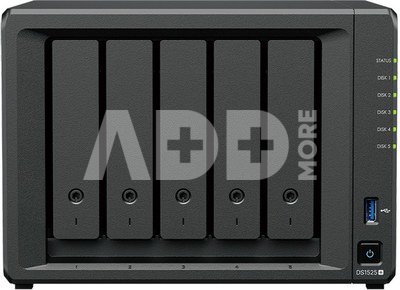 Synology DiskStation | DS1525+ | AMD Ryzen | V1500B | 8 GB | DDR4 | Black