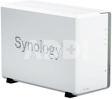 Synology | Tower NAS | DS223j | up to 2 HDD/SSD | Realtek | RTD1619B | Processor frequency 1.7 GHz | 1 GB | DDR4