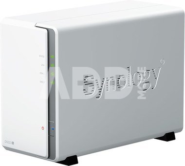 Synology | Tower NAS | DS223j | up to 2 HDD/SSD | Realtek | RTD1619B | Processor frequency 1.7 GHz | 1 GB | DDR4