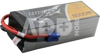 Tattu 8000mAh 22.2V 25C 6S1P Lipo Battery Pack with EC5