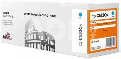 TB Print Toner for OKI C532 TO-C532CN Cyan 100% new