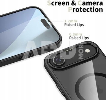 Tech-Protect case Apple iPhone 17 Air MagMat MagSafe, black/clear