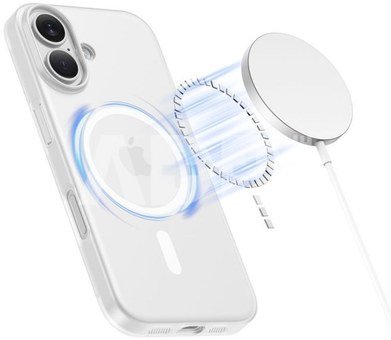 Tech-Protect case Apple iPhone 17 MagSlim MagSafe, white/matte