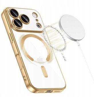 Tech-Protect case Apple iPhone 17 Pro MagFlex MagSafe, golden/transparent