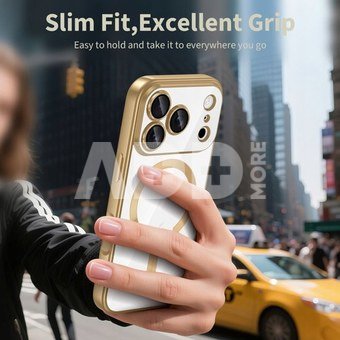 Tech-Protect case Apple iPhone 17 Pro MagFlex MagSafe, golden/transparent
