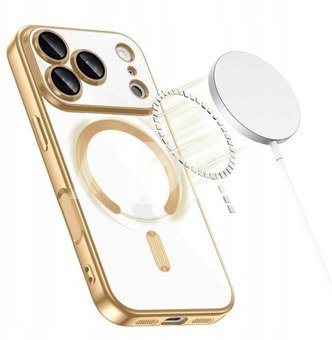 Tech-Protect case Apple iPhone 17 Pro Max MagFlex MagSafe, golden/transparent