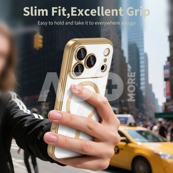 Tech-Protect case Apple iPhone 17 Pro Max MagFlex MagSafe, golden/transparent