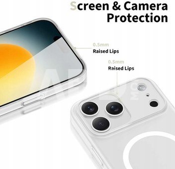 Tech-Protect case Apple iPhone 17 Pro Max MagSlim MagSafe, white/matte