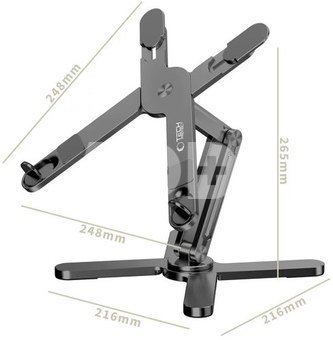 Tech-Protect laptop stand ULS200, grey