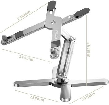 Tech-Protect laptop stand ULS200, silver