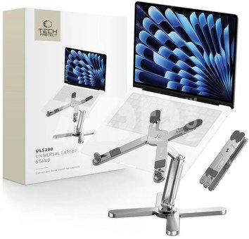 Tech-Protect laptop stand ULS200, silver