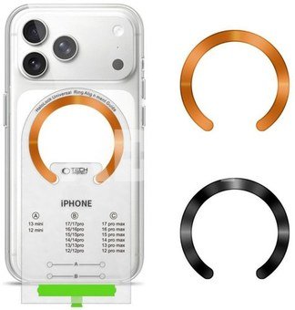 Tech-Protect MagSafe Ring MMP-210 2pcs, black/orange