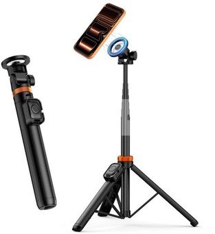 Tech-Protect selfie stick-tripod L03S MagSafe, black