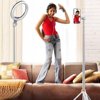Tech-Protect Selfie Stick Tripod L03S, white