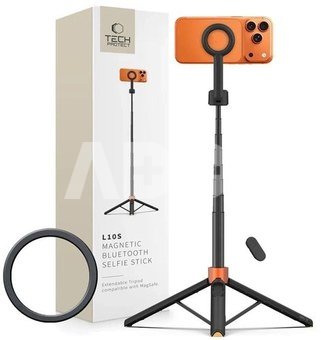 Tech-Protect Selfie Stick Tripod L10S, orange/black