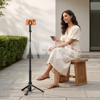 Tech-Protect selfie stick-tripod L11S, black
