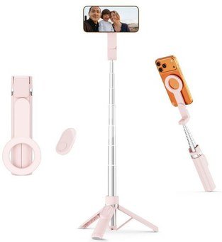Tech-Protect selfie stick-tripod L11S, pink