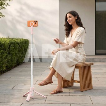 Tech-Protect selfie stick-tripod L11S, pink