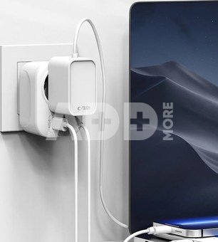 Tech-Protect travel adapter TA100 UK-EU, white