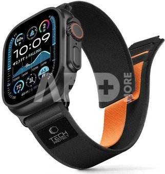 Tech-Protect watch strap Nylon Elite Apple Watch 44/45/46/49mm, black/orange
